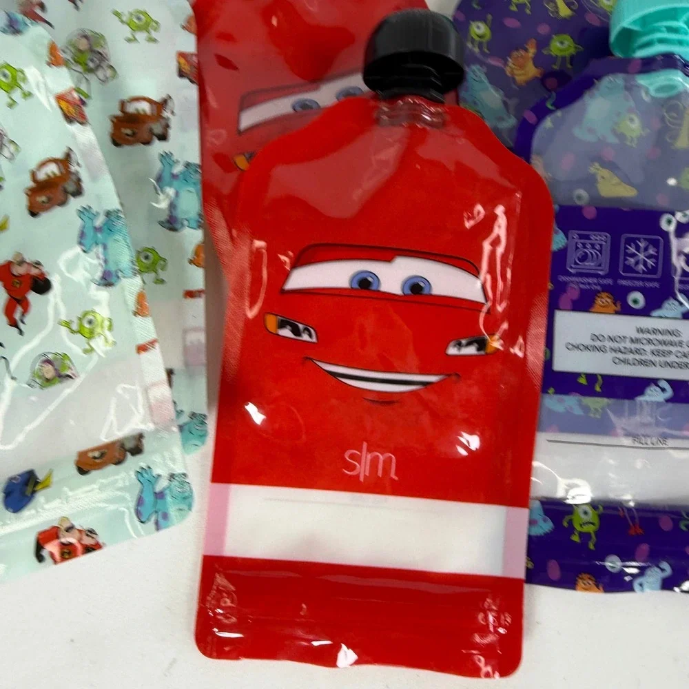 Simple Modern Disney Pixar Baby‎ Kids Food Pouches 10pk Reusable Bags NWOB